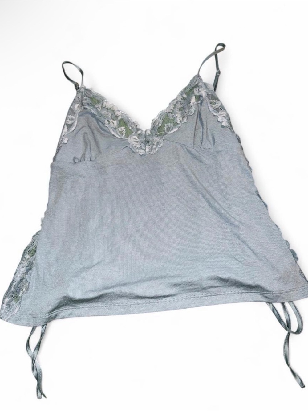Y2K rare Victoria's Secret light blue Lace Trim Camisole
